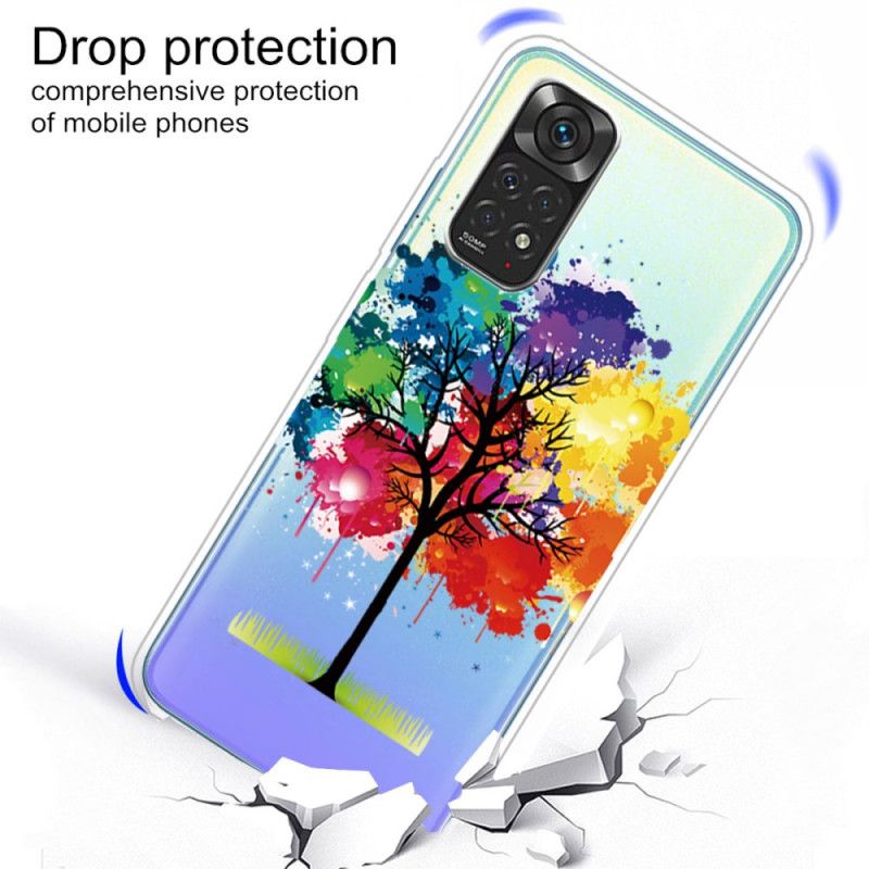 Cover Xiaomi Redmi Note 11 Pro 4G / 5G Transparent Akvareltræ