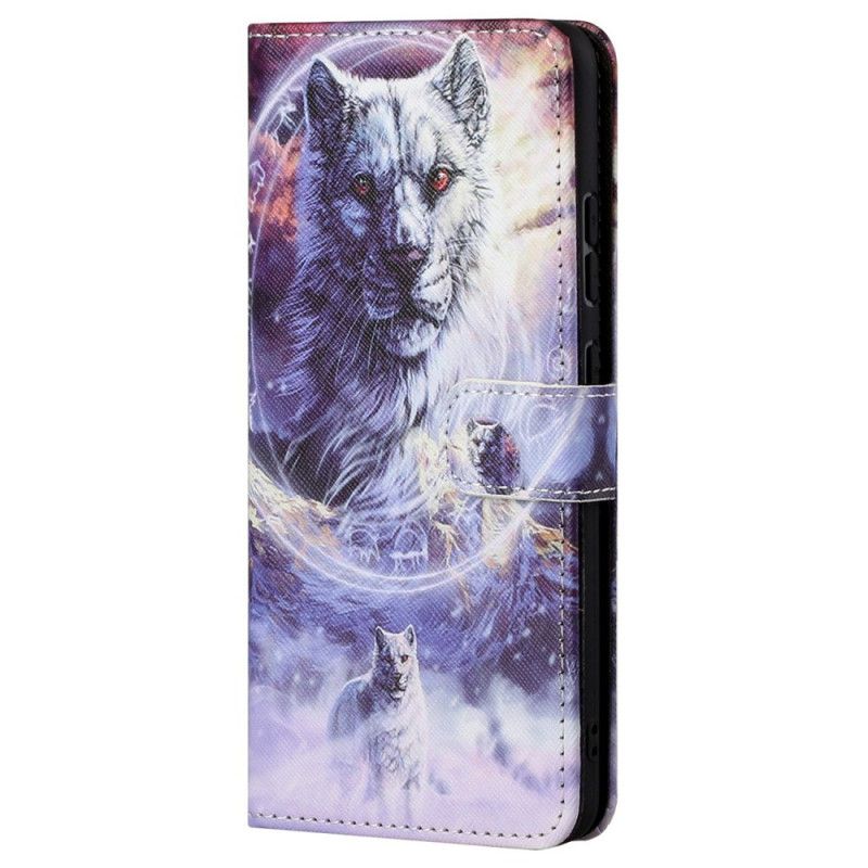 Flip Cover Xiaomi Redmi Note 11 Pro 4G / 5G Vinterulv Med Snor