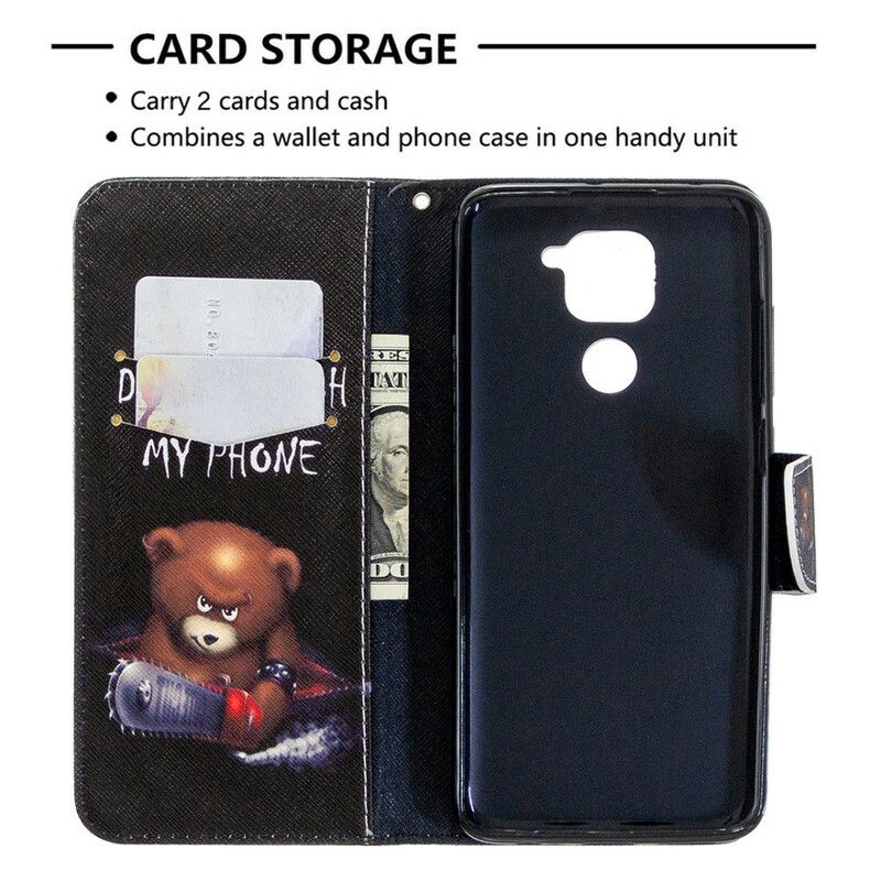 Flip Cover Xiaomi Redmi Note 9 Farlig Bjørn