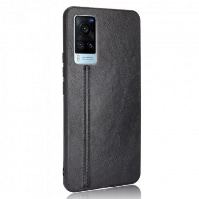 Cover Vivo X60 Søm Lædereffekt