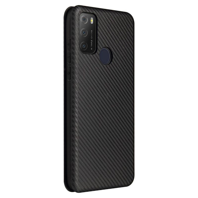 Cover Alcatel 1S / 3L (2021) Flip Cover Kulfiber