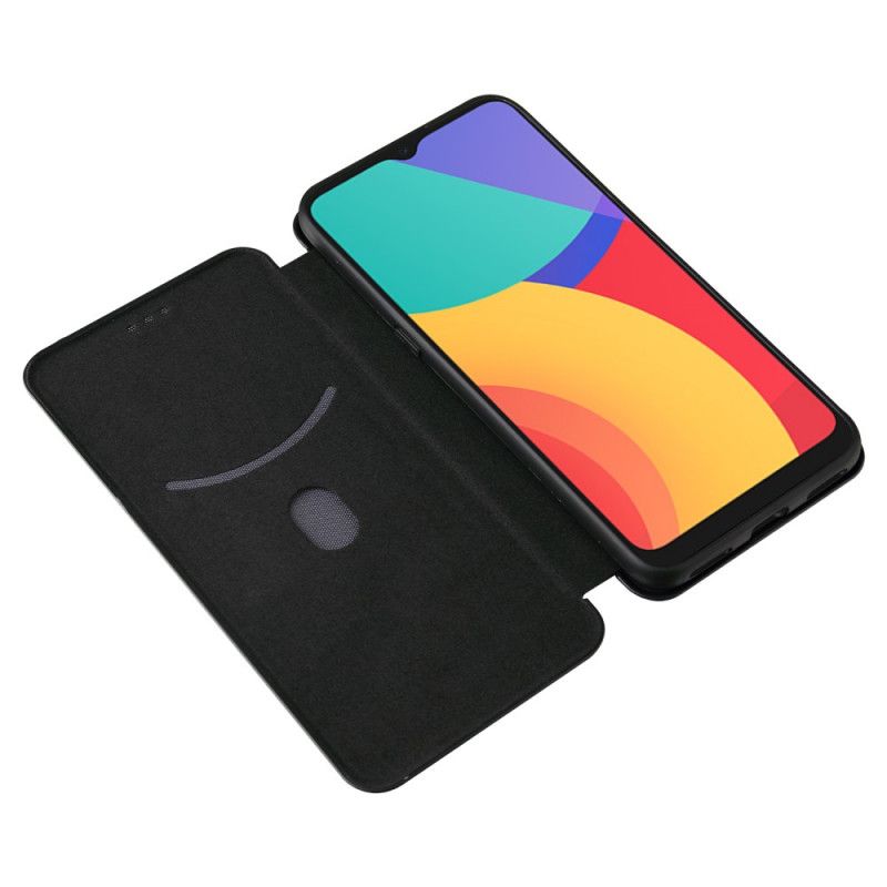 Cover Alcatel 1S / 3L (2021) Flip Cover Kulfiber