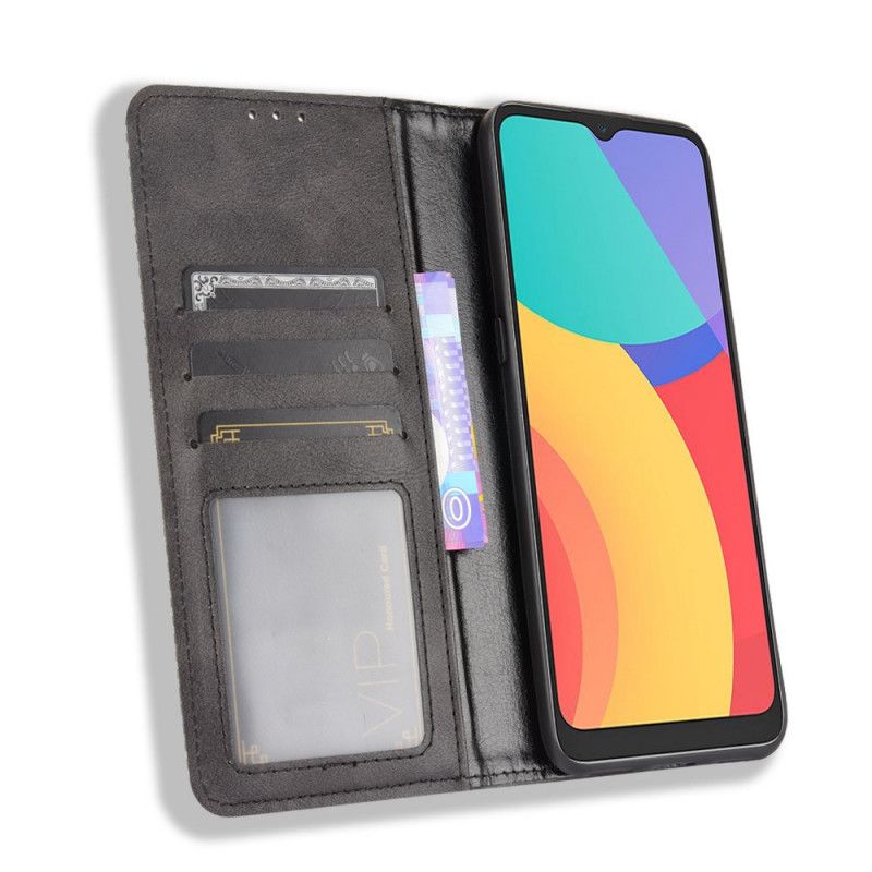 Cover Alcatel 1S / 3L (2021) Flip Cover Vintage Stiliseret Lædereffekt