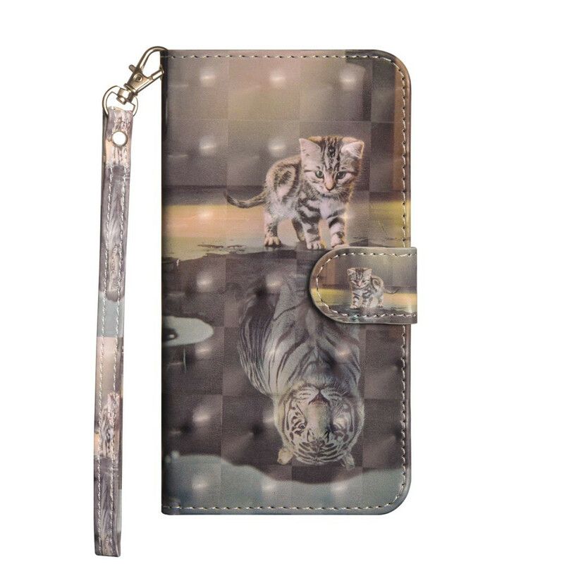 Læder Cover Oppo Find X2 Neo Ernest The Tiger