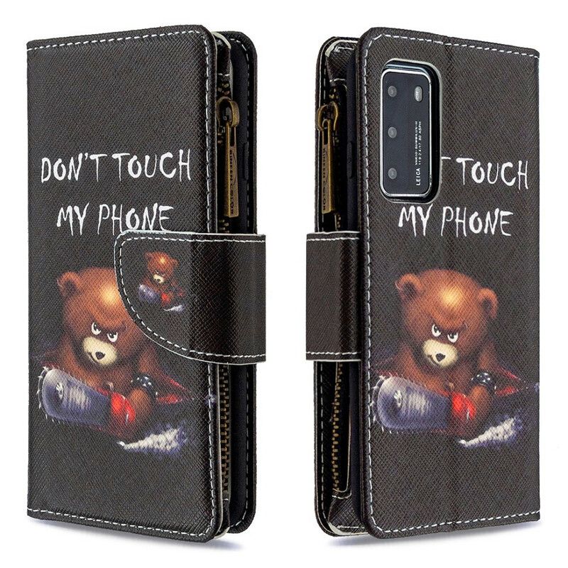 Flip Cover Huawei P40 Bear Lynlåslomme