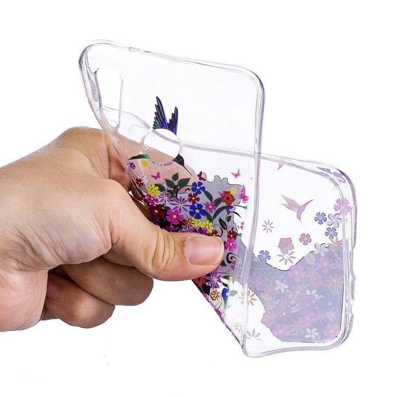 Cover Huawei P20 Lite Transparent Blomsterpige