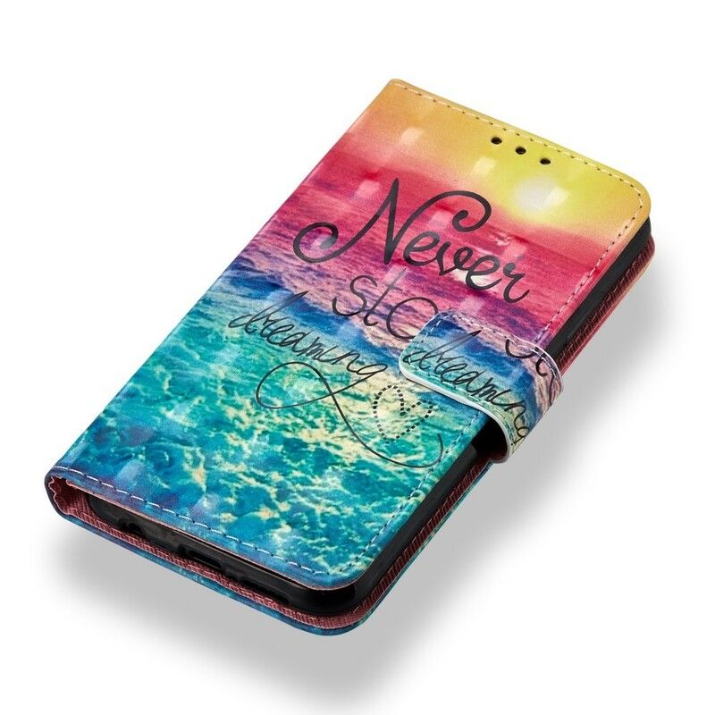 Flip Cover Huawei P20 Lite Hold Aldrig Op Med At Drømme 3d