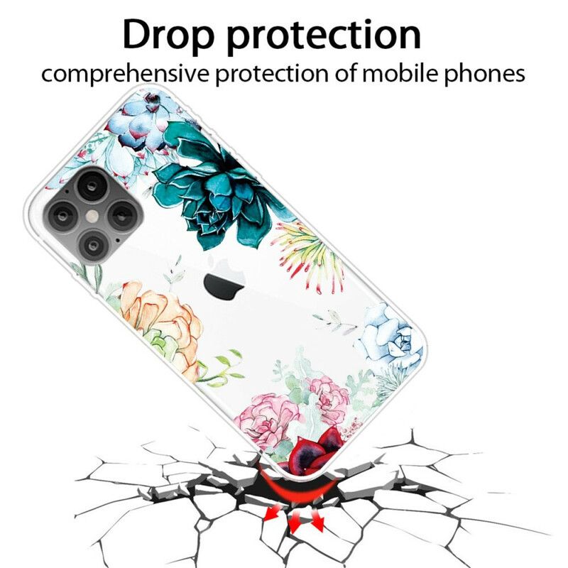 Cover iPhone 12 Pro Max Sømløse Akvarelblomster