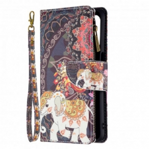 Flip Cover Oppo A54 5G / A74 5G Elefant Lynlåslomme