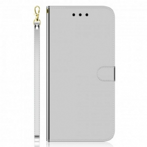 Flip Cover Oppo A54 5G / A74 5G Imiteret Læder Spejlcover