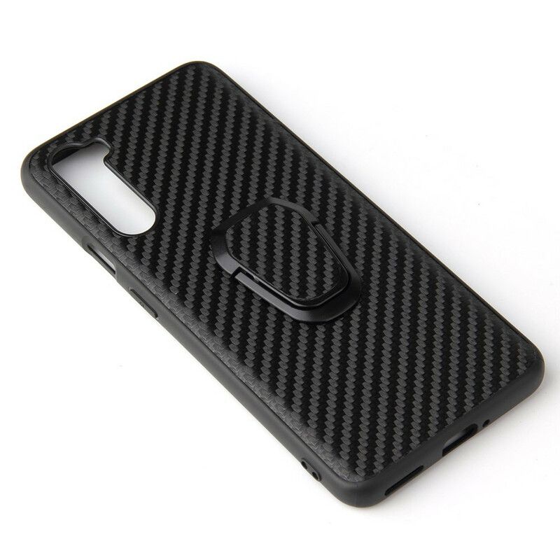Cover OnePlus Nord Carbon Fiber Ring-support