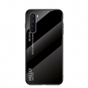 Cover OnePlus Nord Hej Hærdet Glas