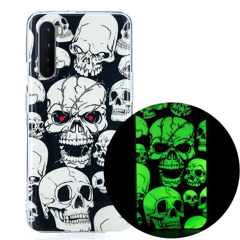 Cover OnePlus Nord Pas På Fluorescerende Kranier