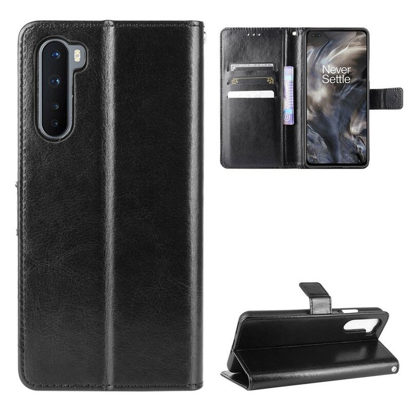 Flip Cover OnePlus Nord Flashy Imiteret Læder