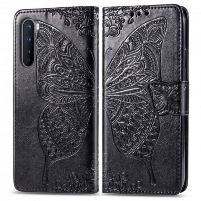 Flip Cover OnePlus Nord Halve Sommerfugle