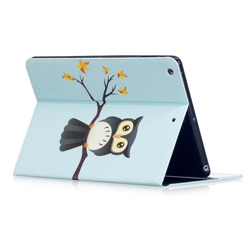 Læder Cover iPad Air Ugle Sat På En Gren
