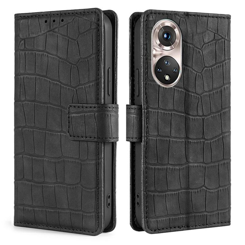 Flip Cover Huawei Nova 9 Pro / Honor 50 Pro Skin-touch Krokodille