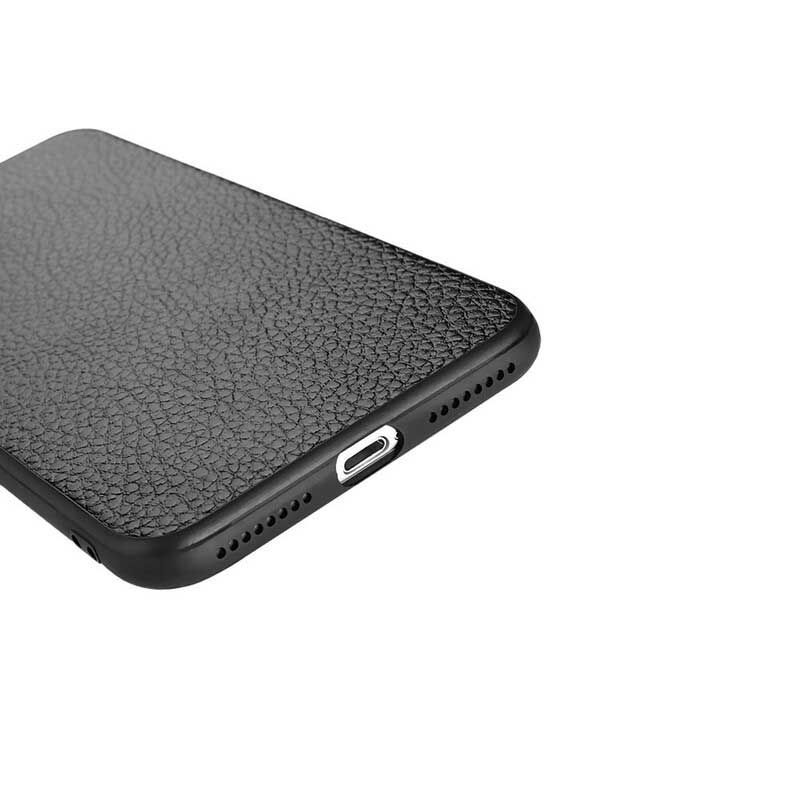 Mobilcover iPhone 8 Plus / 7 Plus Ægte Litchi Læder