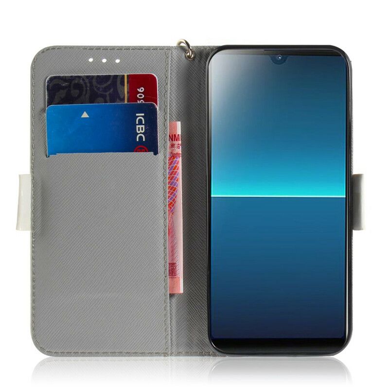 Flip Cover Sony Xperia L4 Med Snor Tomat På Remmekatten