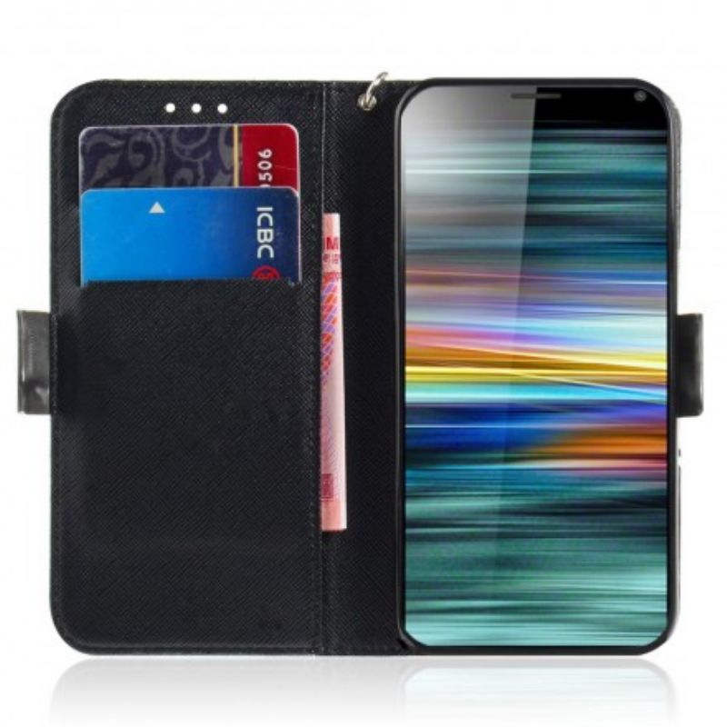 Flip Cover Sony Xperia 10 Med Snor Masterful Strappy Mandala