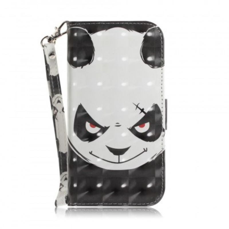 Flip Cover Sony Xperia 10 Med Snor Vred Panda Med Rem