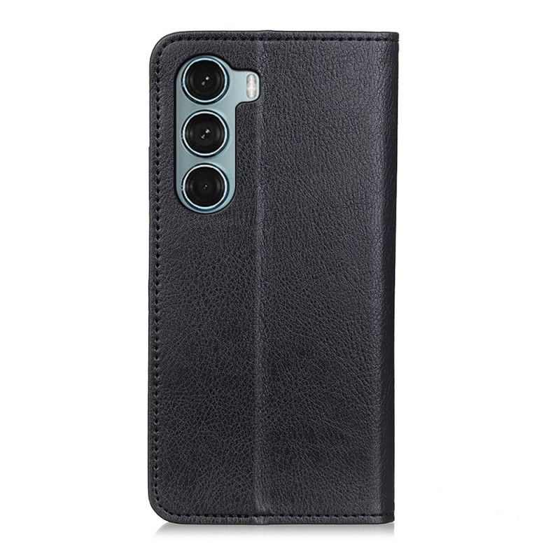 Cover Moto G200 5G Flip Cover Tekstureret Litchi Split Læder