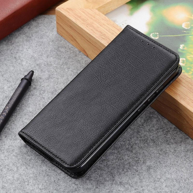 Cover Moto G200 5G Flip Cover Tekstureret Litchi Split Læder