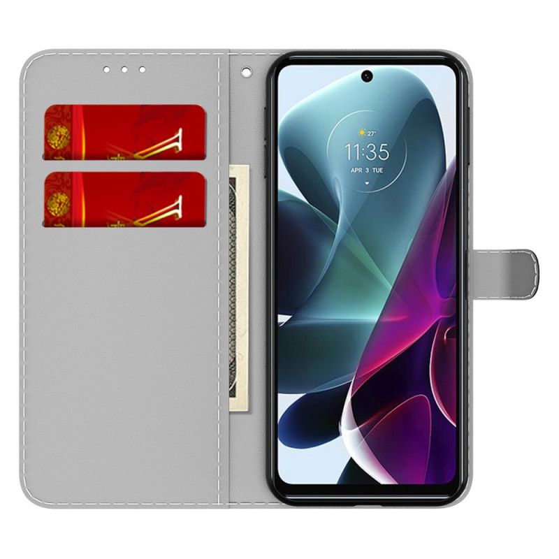 Flip Cover Moto G200 5G Abstrakt Mønster