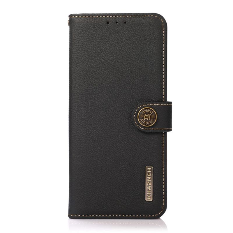 Flip Cover Moto G200 5G Ægte Læder Khazneh Rfid