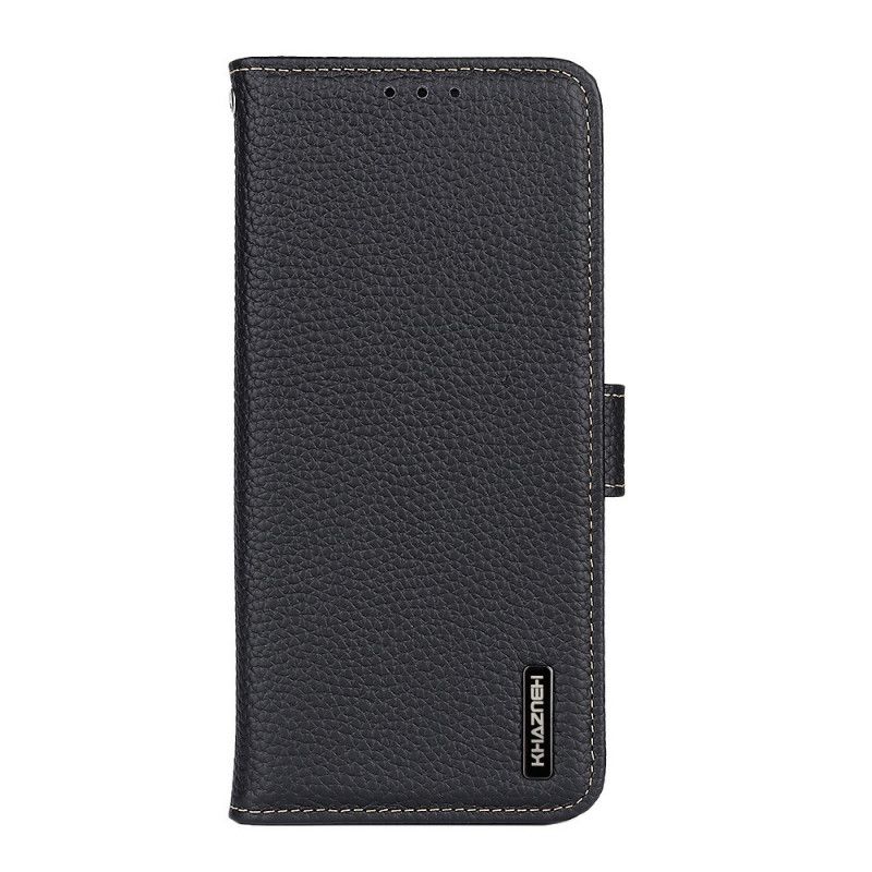 Flip Cover Moto G200 5G Ægte Litchi Khazneh Læder