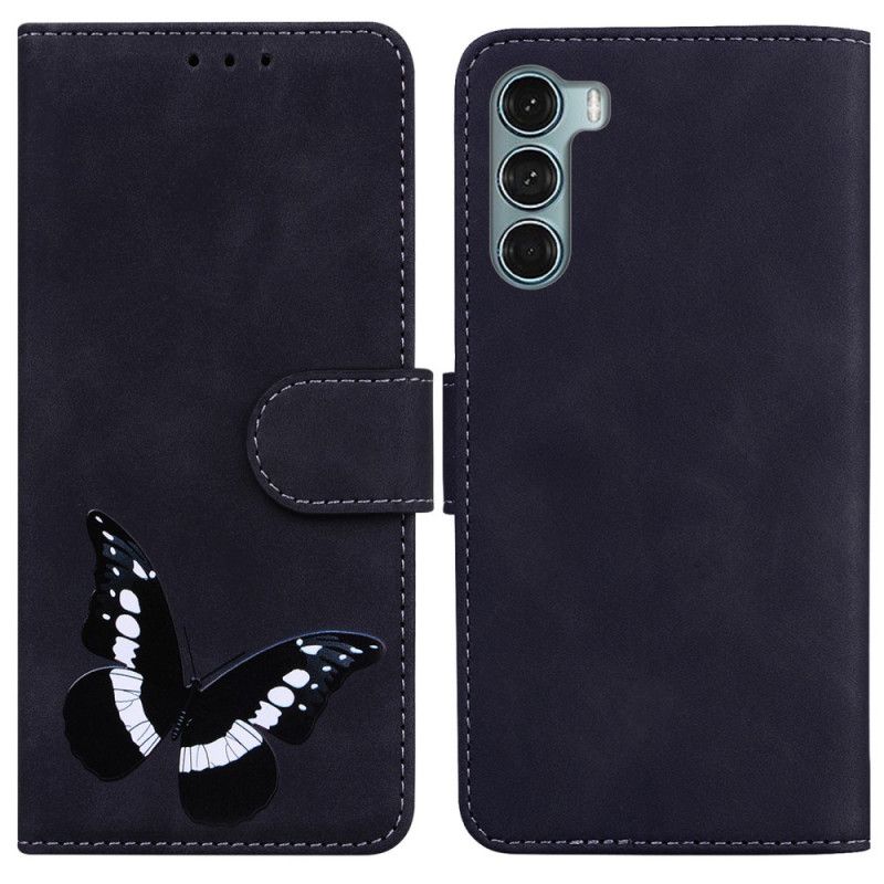 Flip Cover Moto G200 5G Sommerfuglens Hud-touch