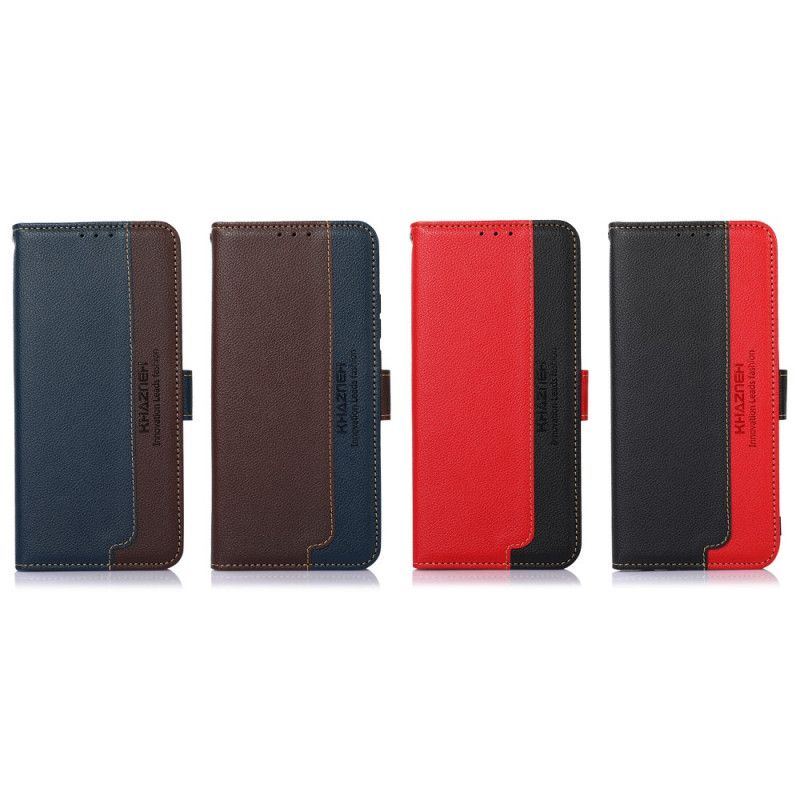 Læder Cover Moto G200 5G Liche Style Rfid Khazneh