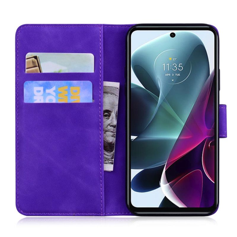 Læder Cover Moto G200 5G Monokrom Lædereffekt
