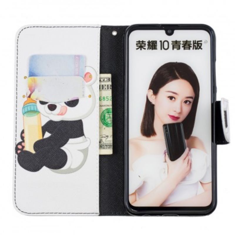 Flip Cover Huawei P Smart 2019 / Honor 10 Lite Baby Panda