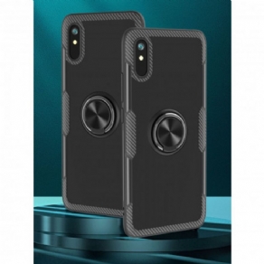 Cover Xiaomi Redmi 9A Carbon Fiber Metal Ring