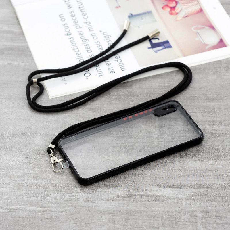 Cover Xiaomi Redmi 9A Hybrid Med Farvet Ledning