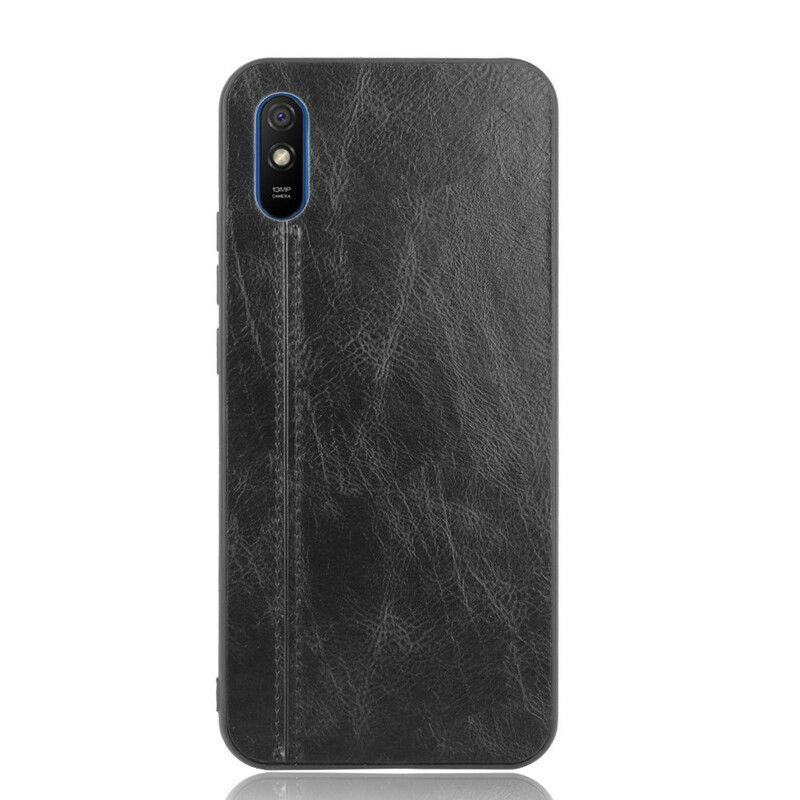Cover Xiaomi Redmi 9A Søm Lædereffekt