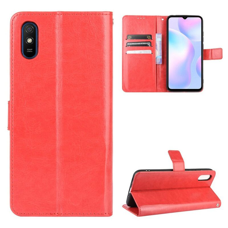 Flip Cover Xiaomi Redmi 9A Blinkende Kunstlæder