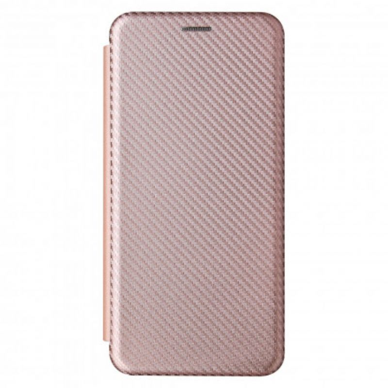 Cover Xiaomi Redmi Note 10 Pro Flip Cover Kulfiber Med Støttering