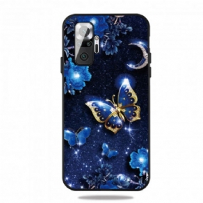 Cover Xiaomi Redmi Note 10 Pro Gylden Sommerfugl