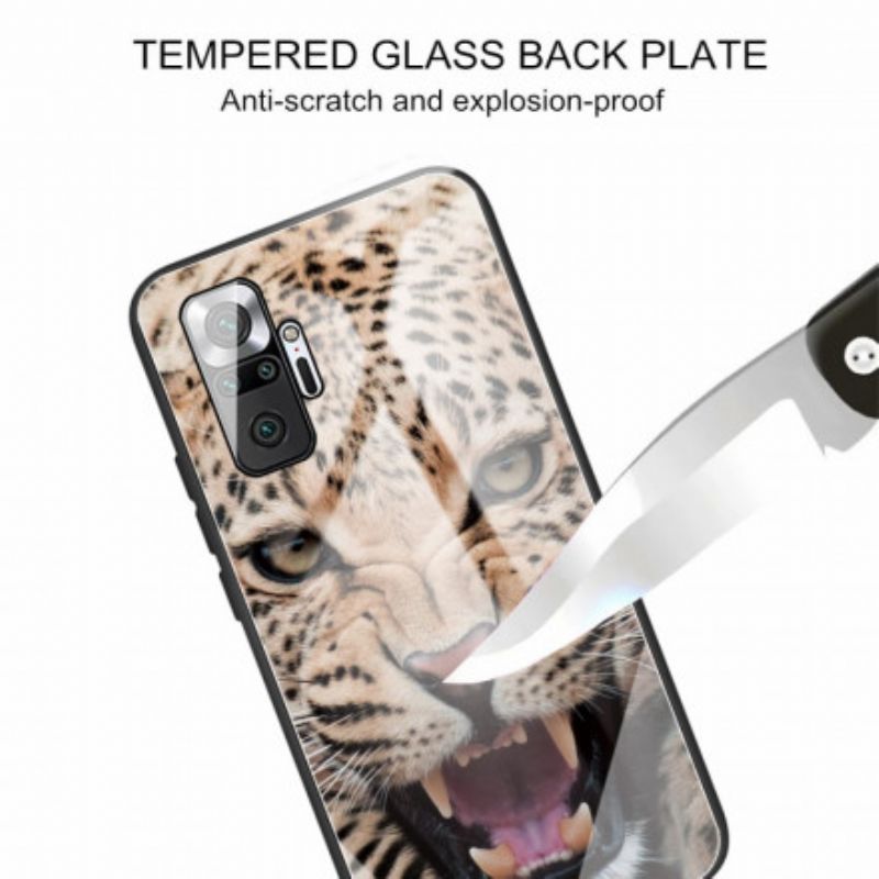 Cover Xiaomi Redmi Note 10 Pro Leopard Hærdet Glas