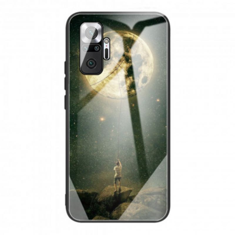 Cover Xiaomi Redmi Note 10 Pro Månemand Hærdet Glas
