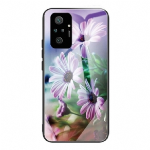 Cover Xiaomi Redmi Note 10 Pro Realistiske Blomster I Hærdet Glas