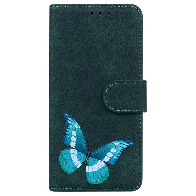 Flip Cover Xiaomi Redmi Note 10 Pro Sommerfuglens Hud-touch