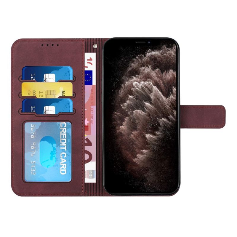 Læder Cover Xiaomi Redmi Note 10 Pro Smil Med Snor
