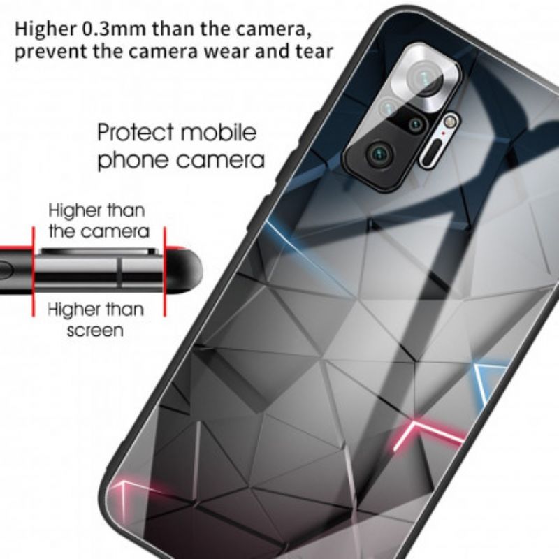 Mobilcover Xiaomi Redmi Note 10 Pro Hærdet Glasgeometri