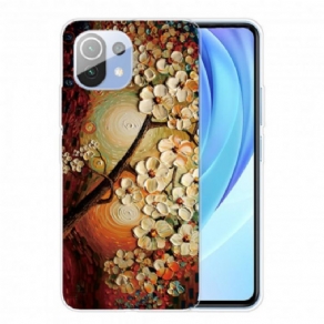 Cover Xiaomi Mi 11 Pro Fleksible Blomster