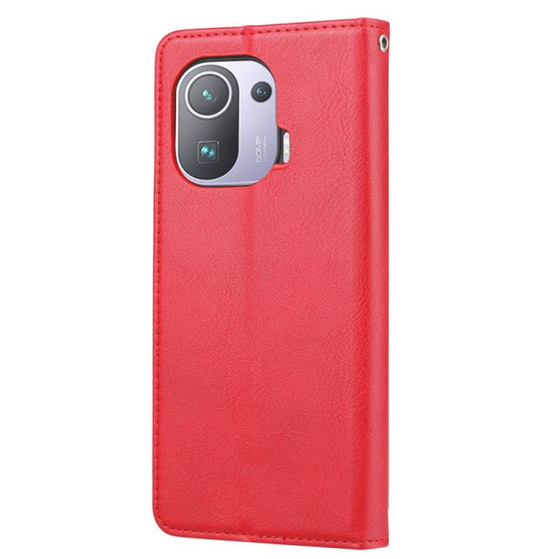 Cover Xiaomi Mi 11 Pro Flip Cover Faux Læder Kortholder