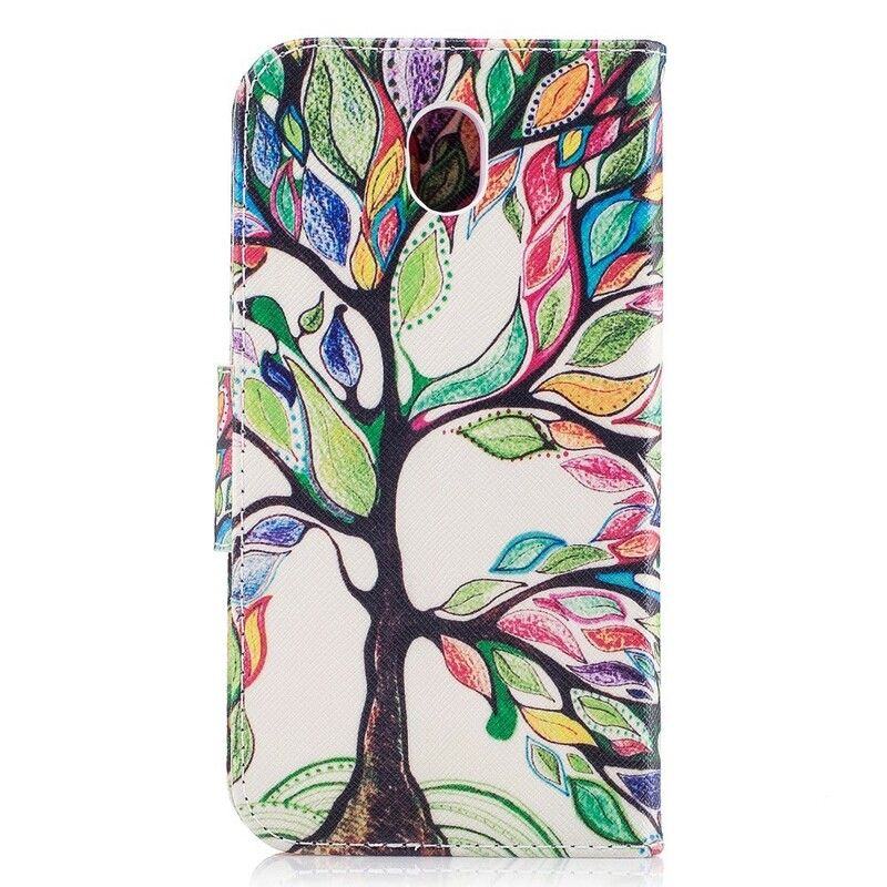 Flip Cover Samsung Galaxy J5 2017 Farvet Træ