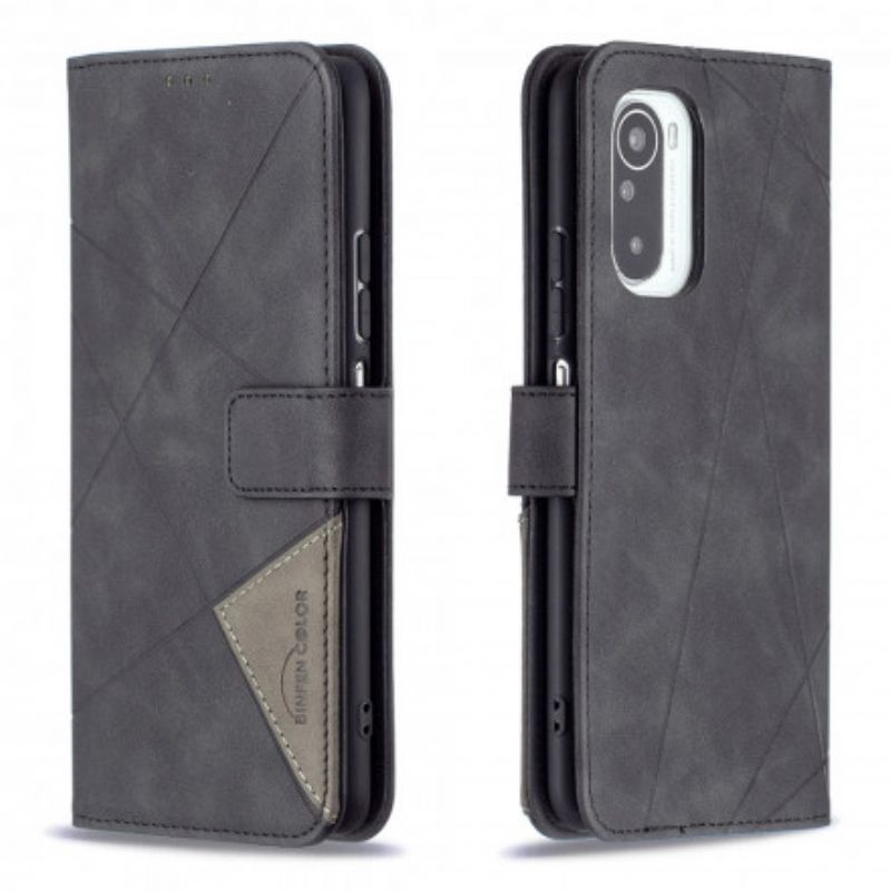 Flip Cover Xiaomi Mi 11i 5G / Poco F3 Trekant Binfen Farve